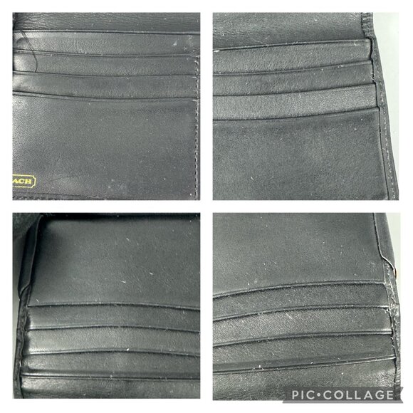 Vintage Coach Black Leather Long Wallet - Picture 14 of 15